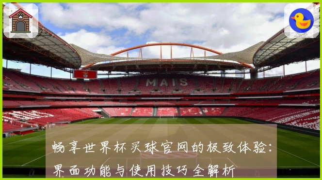 畅享世界杯买球官网的极致体验：界面功能与使用技巧全解析