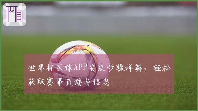 世界杯买球APP安装步骤详解，轻松获取赛事直播与信息